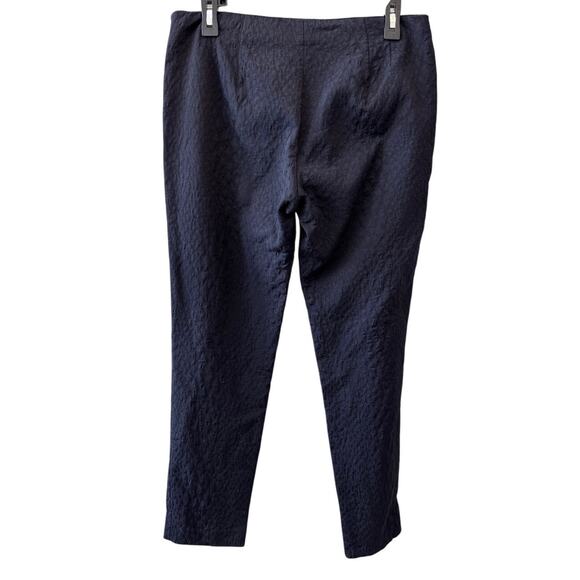 THEORY X RTR Women's Black Belisa 2 Fritella Jacquard Textured Pant Size 6 - Picture 2 of 6